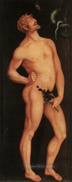  painter Painting - Adam Renaissance nude painter Hans Baldung